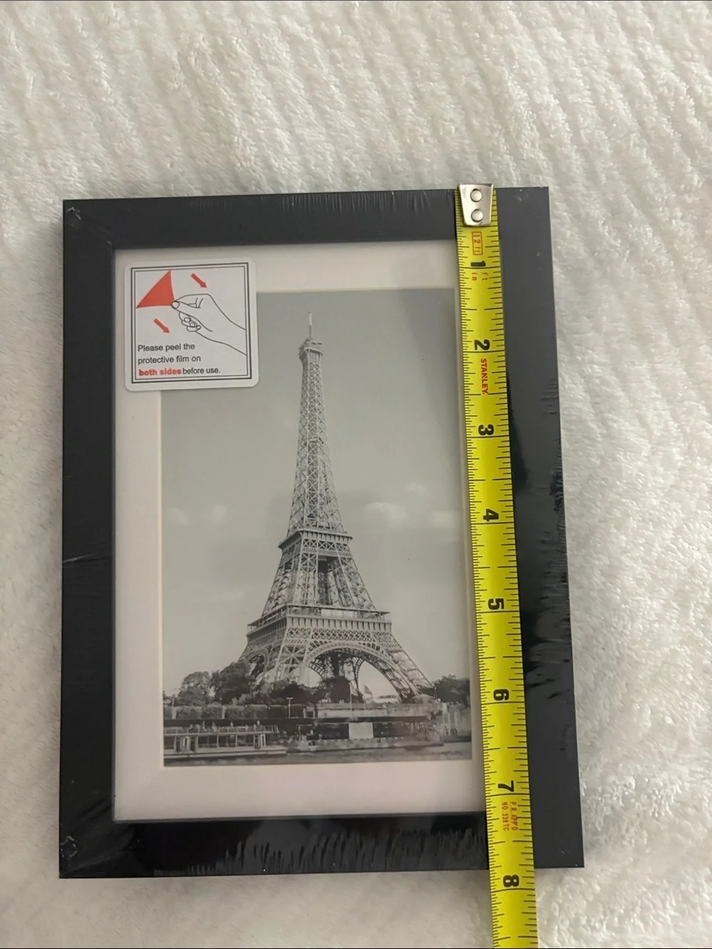 Black Picture Frame with White Mat - Classic Display